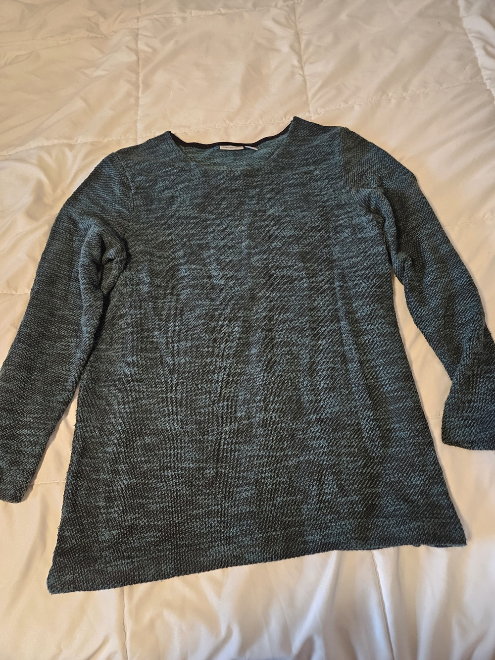 Women’s Teal Marled Knit Sweater